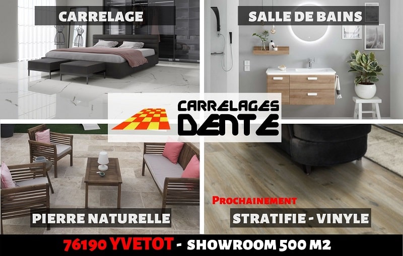 Vente de carrelage Yvetot entre Rouen et Le Havre